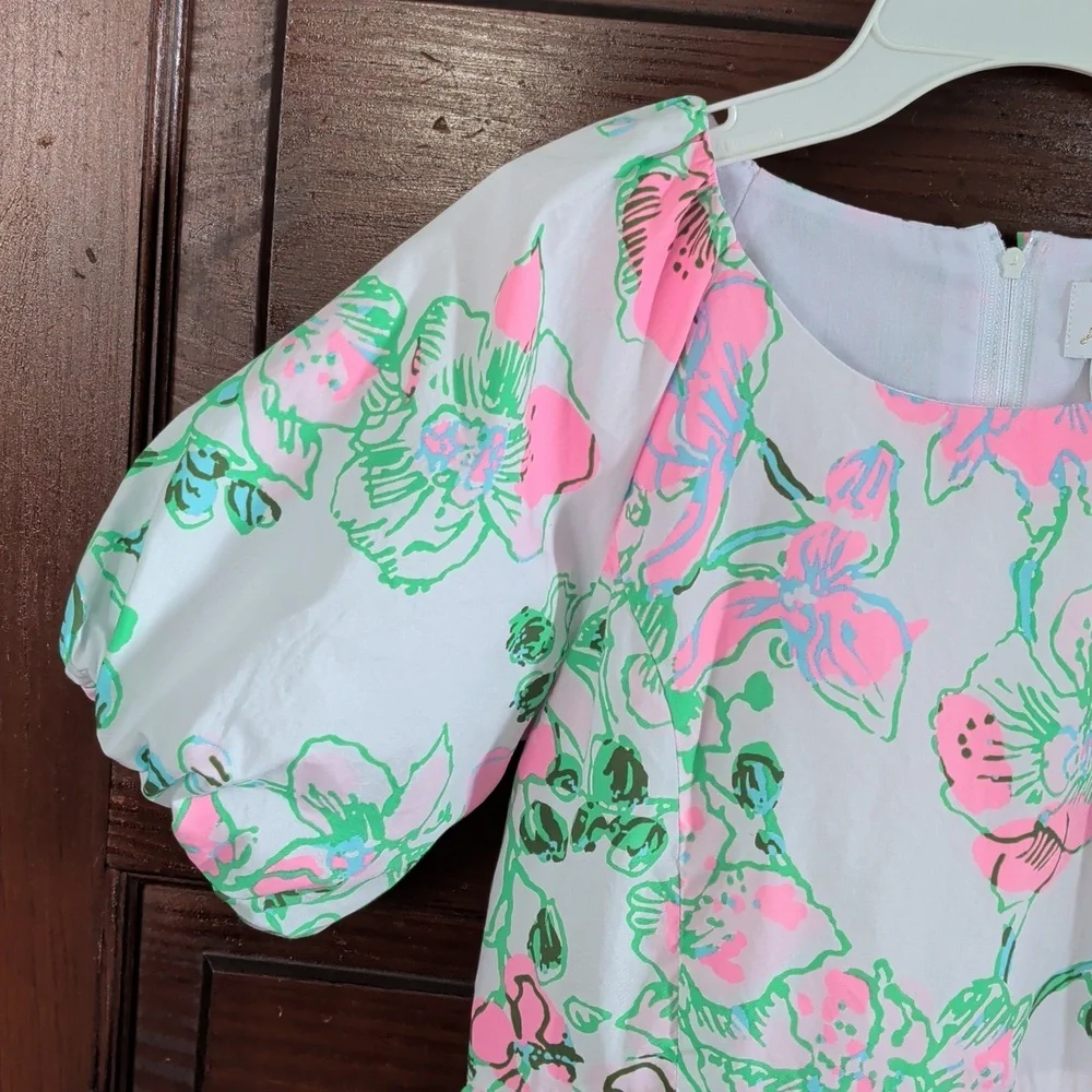 Lilly Pulitzer Mini Knoxlie Dress In Multi Oversized Orchids 12 - Picture 5 of 13